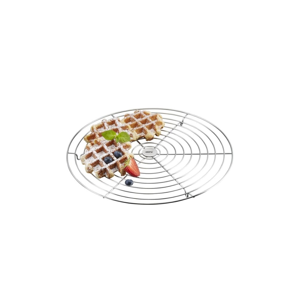 GEFU Grille de refroidissement pour gâteaux en acier inoxydable argent style classique chic Argenté
