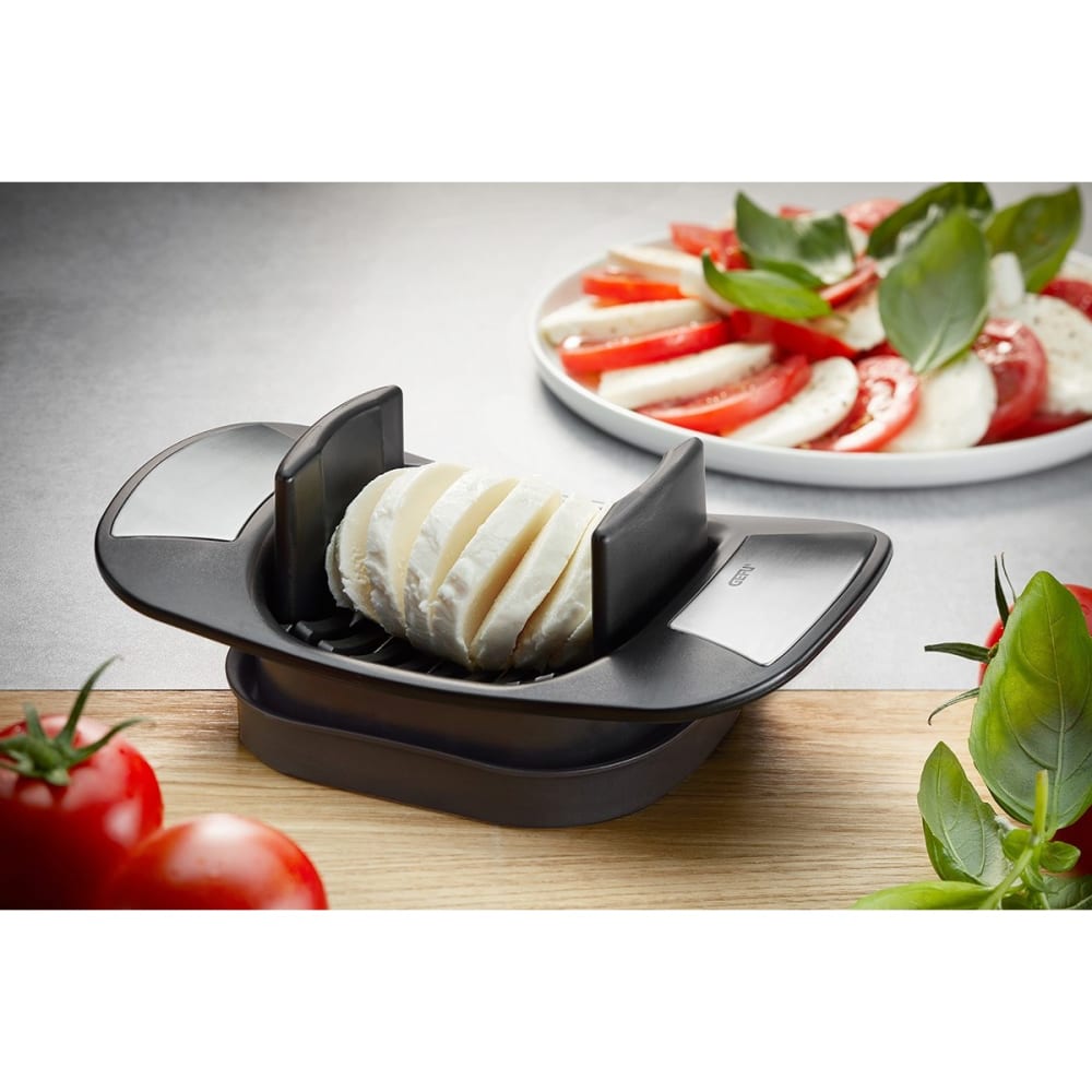 Coupe-tomate et coupe-mozzarella en acier inoxydable argent - Maisons du Monde