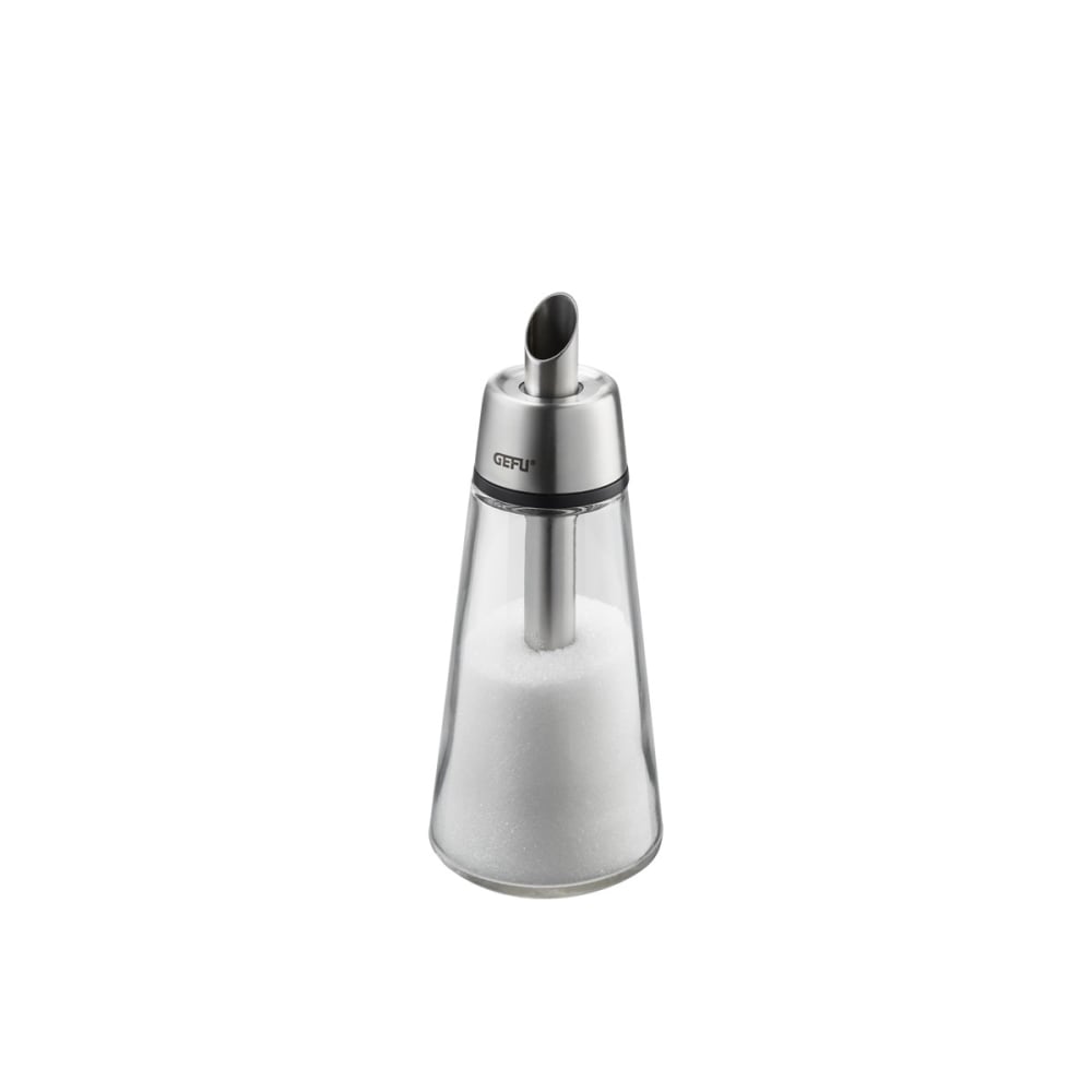 Sucrier doseur en verre argent