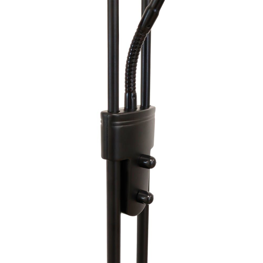 Lámpara de pie LED negra 180 cm con lector - Maisons du Monde