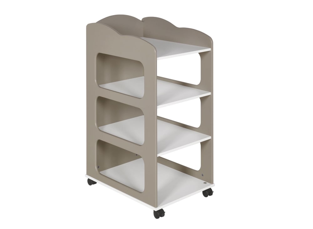 Table à langer bébé blanc et lin (Nateo Concept) - Image 1