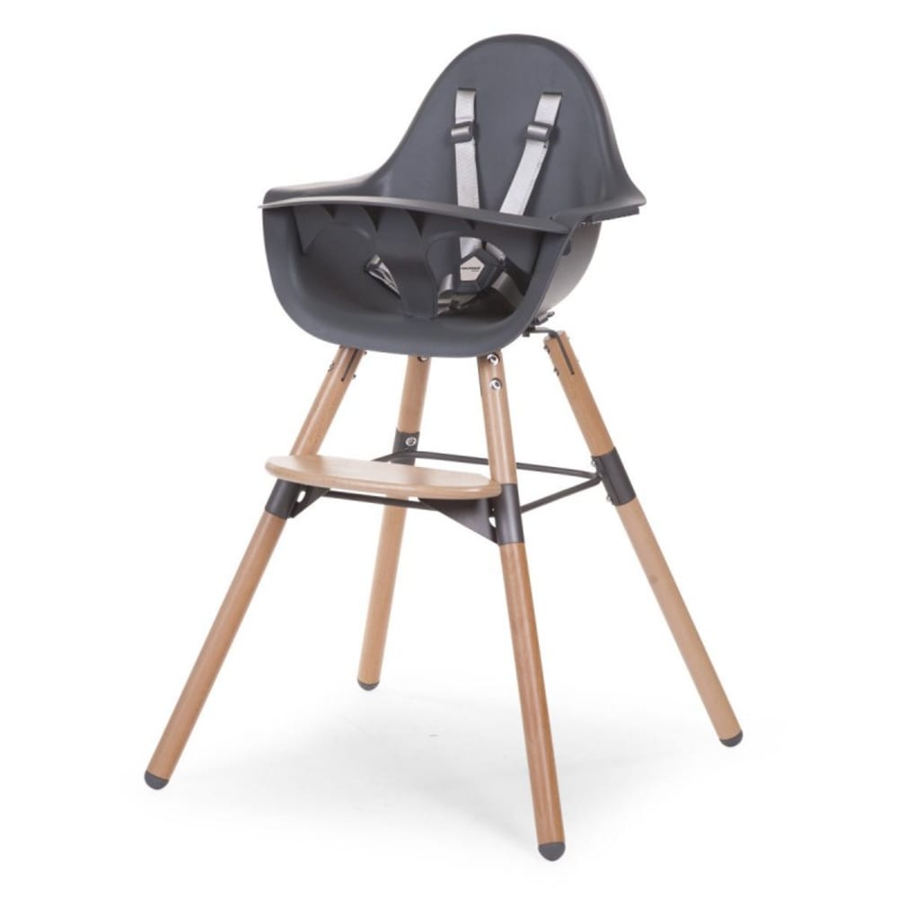 chaise haute en bois