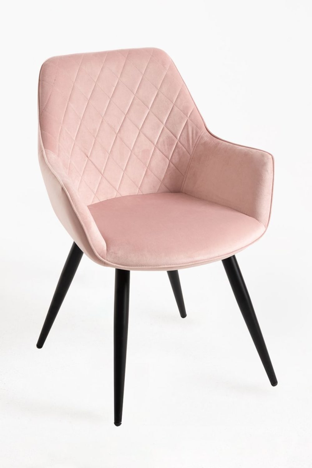 Pack 6 sillas color rosa en terciopelo - Maisons du Monde