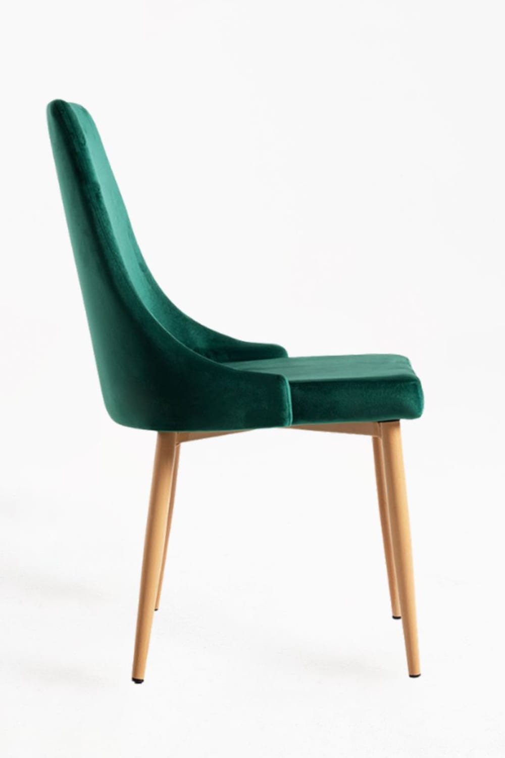 Pack 4 sillas color verde en terciopelo - Maisons du Monde