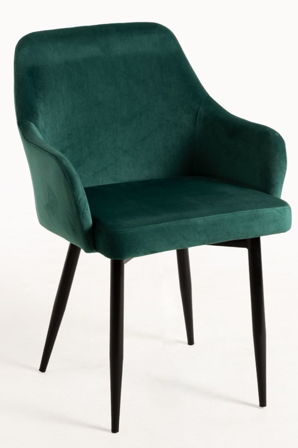 Pack 4 sillas color verde en terciopelo - Maisons du Monde