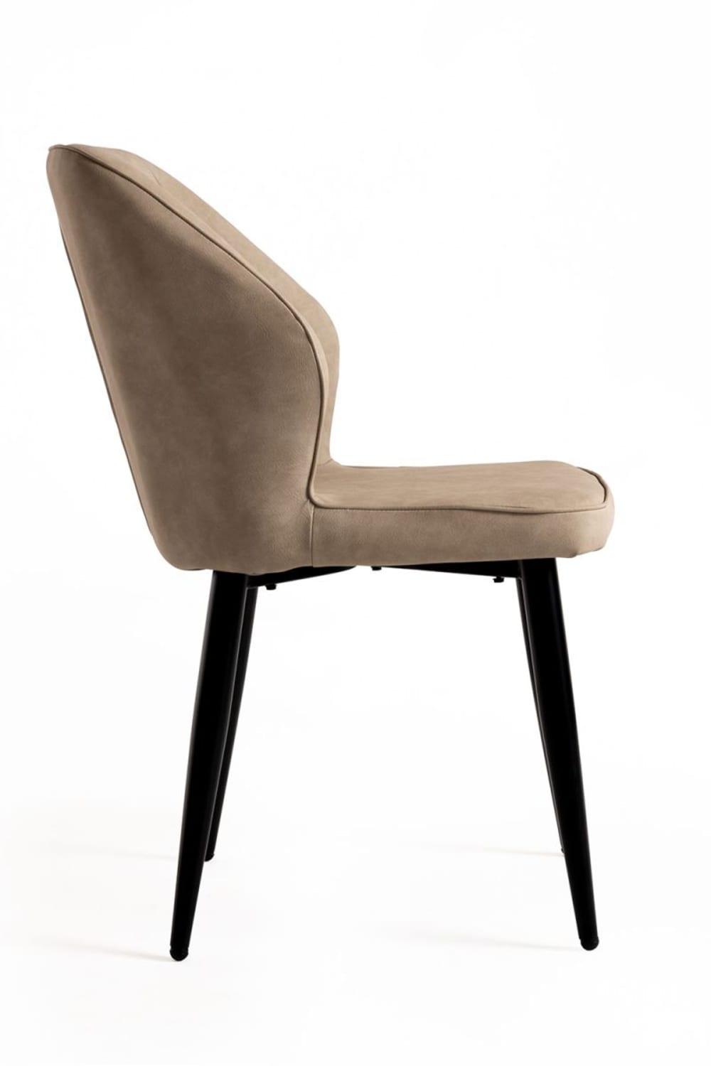 Pack 4 sillas color beige en polipiel - Maisons du Monde