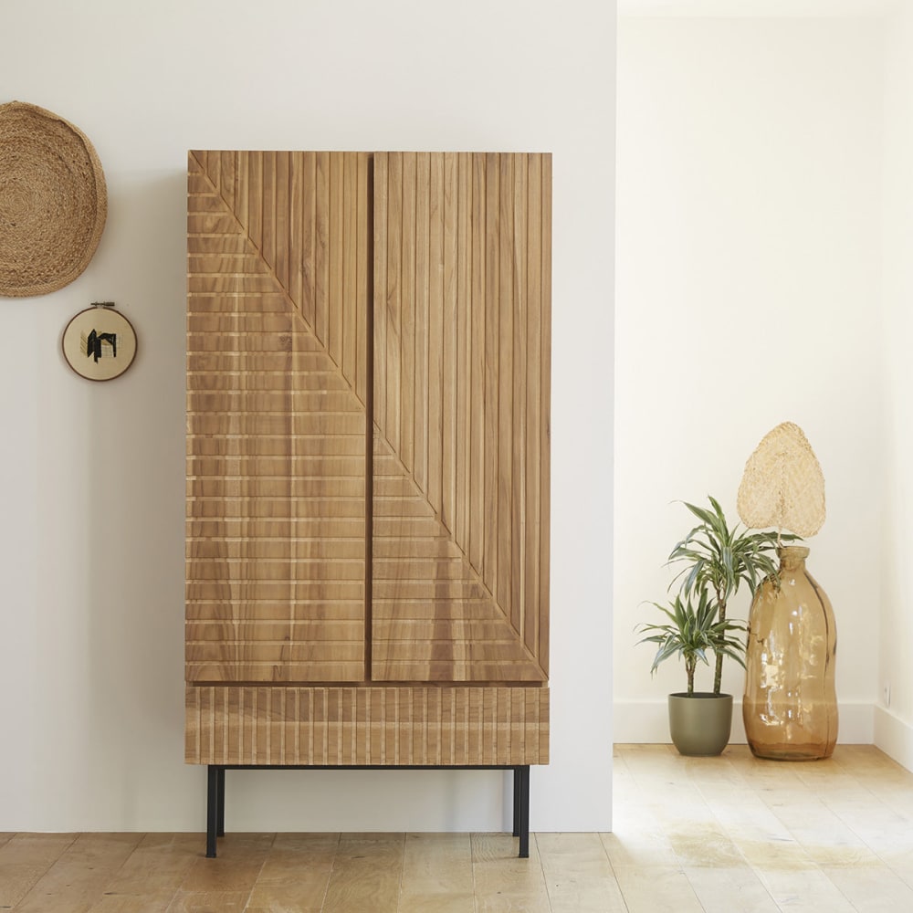 BERAH GETAH Teakholzschrank style modern Beige