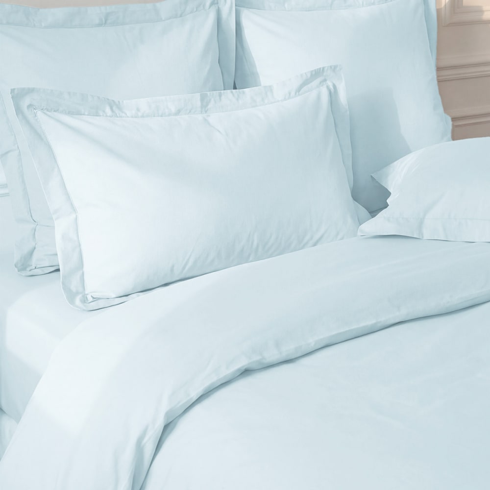 Llot de 2 taies d'oreiller en percale de coto nuage 50x70 cm - Maisons du Monde