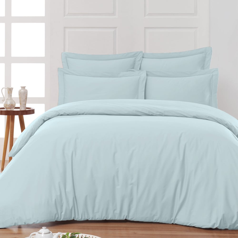 Taie de traversin en percale nuage 45x185 cm — vue 3