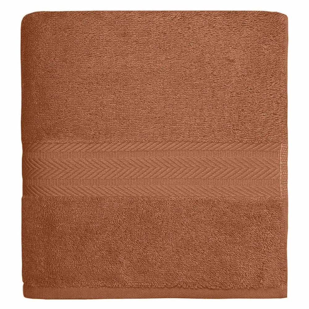 Ddrap de bain 550 g/m² brique 70x140 cm