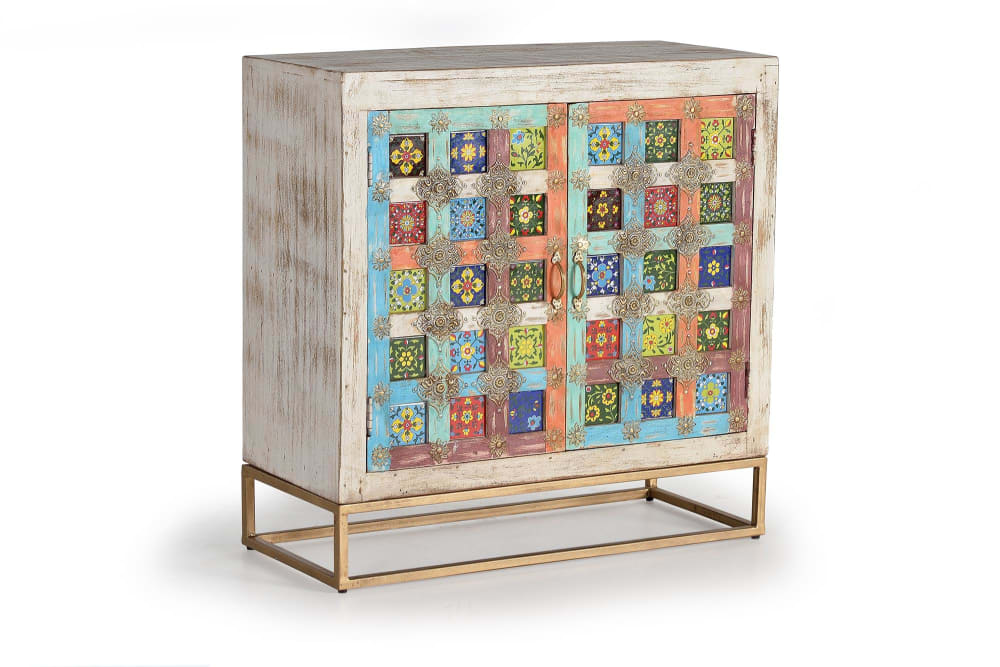 Buffet en bois de manguier naturel