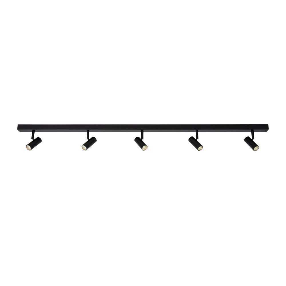 Nordlux Spot de plafond linéaire LED noir minimaliste avec 5 points lumineux style contemporain - Métal
