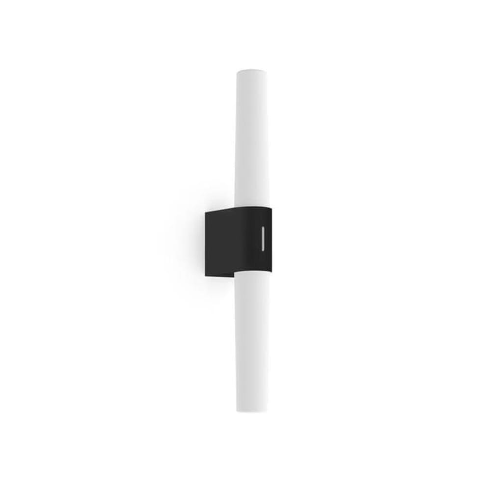 Aplique de baño led negro apto para instalar en espejos
