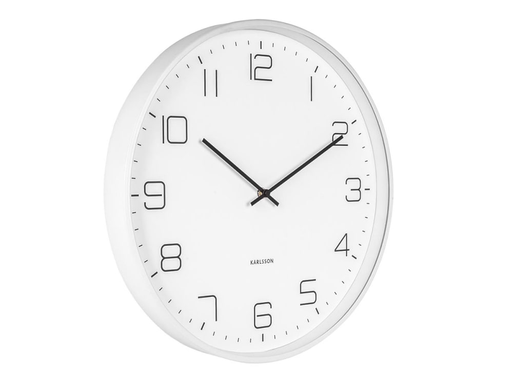 Horloge murale en acier blanc - Maisons du Monde