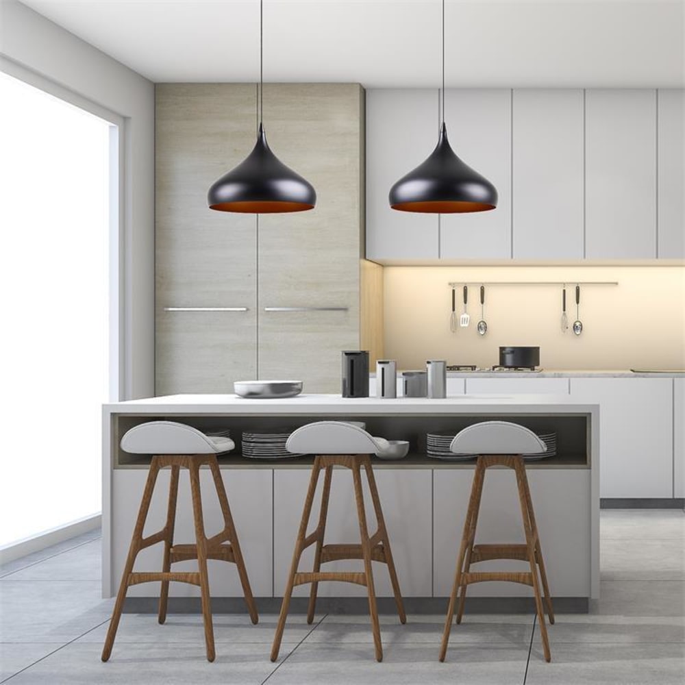 Suspension métal h34.5cm noir - Maisons du Monde