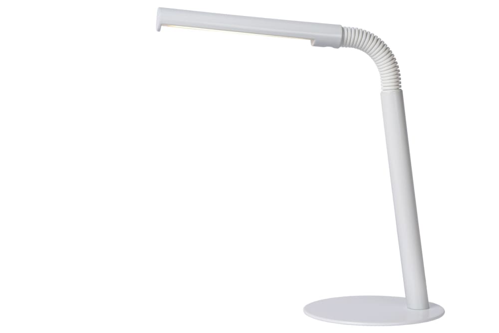 Lampe de bureau en métal blanc