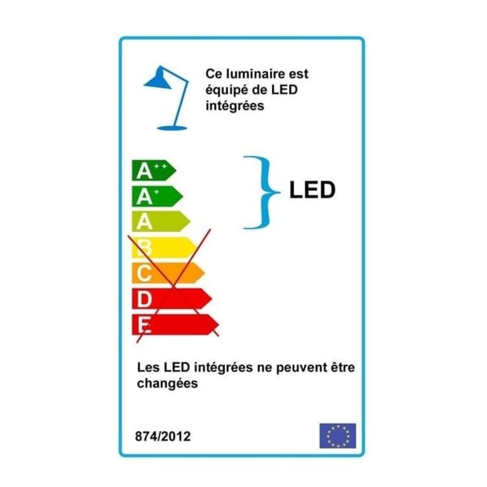 Lampe à poser led rechargeable blanc h25cm blanc — vue 4