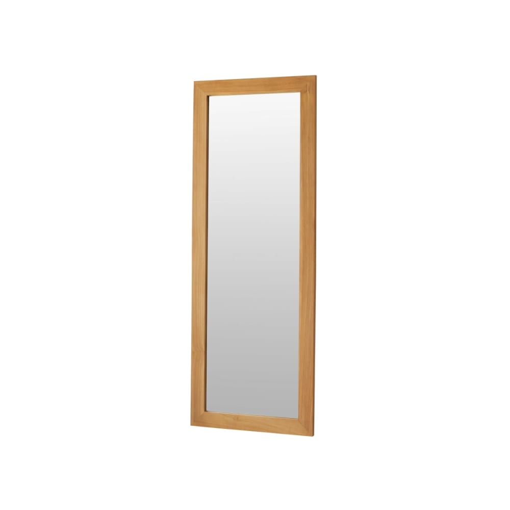 Espejo de pie de teca maciza de 160 cm x 60 cm