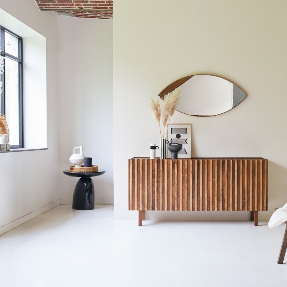 Tikamoon Sideboard aus massivem Mangoholz style exotic Braun
