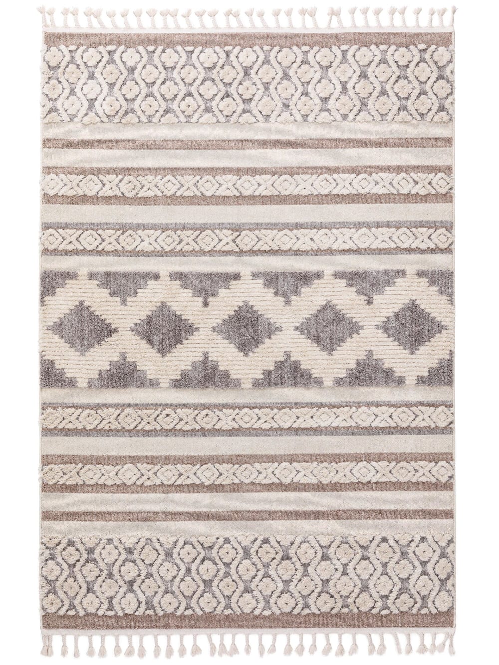tapis crème/gris 120x180
