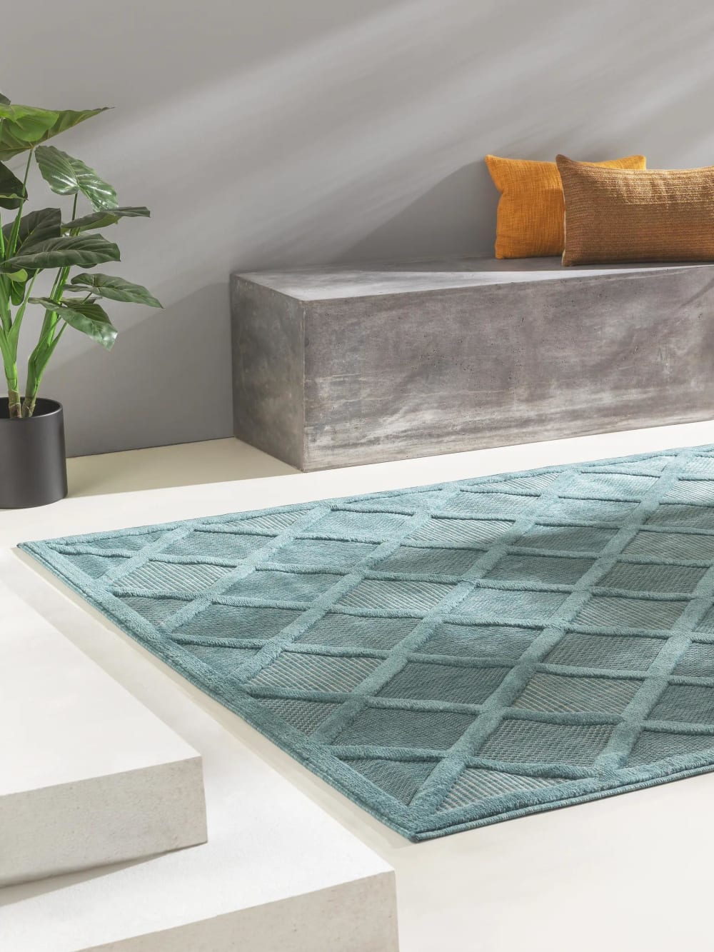 Alfombra de exterior & interior turquesa 240x340 - Maisons du Monde