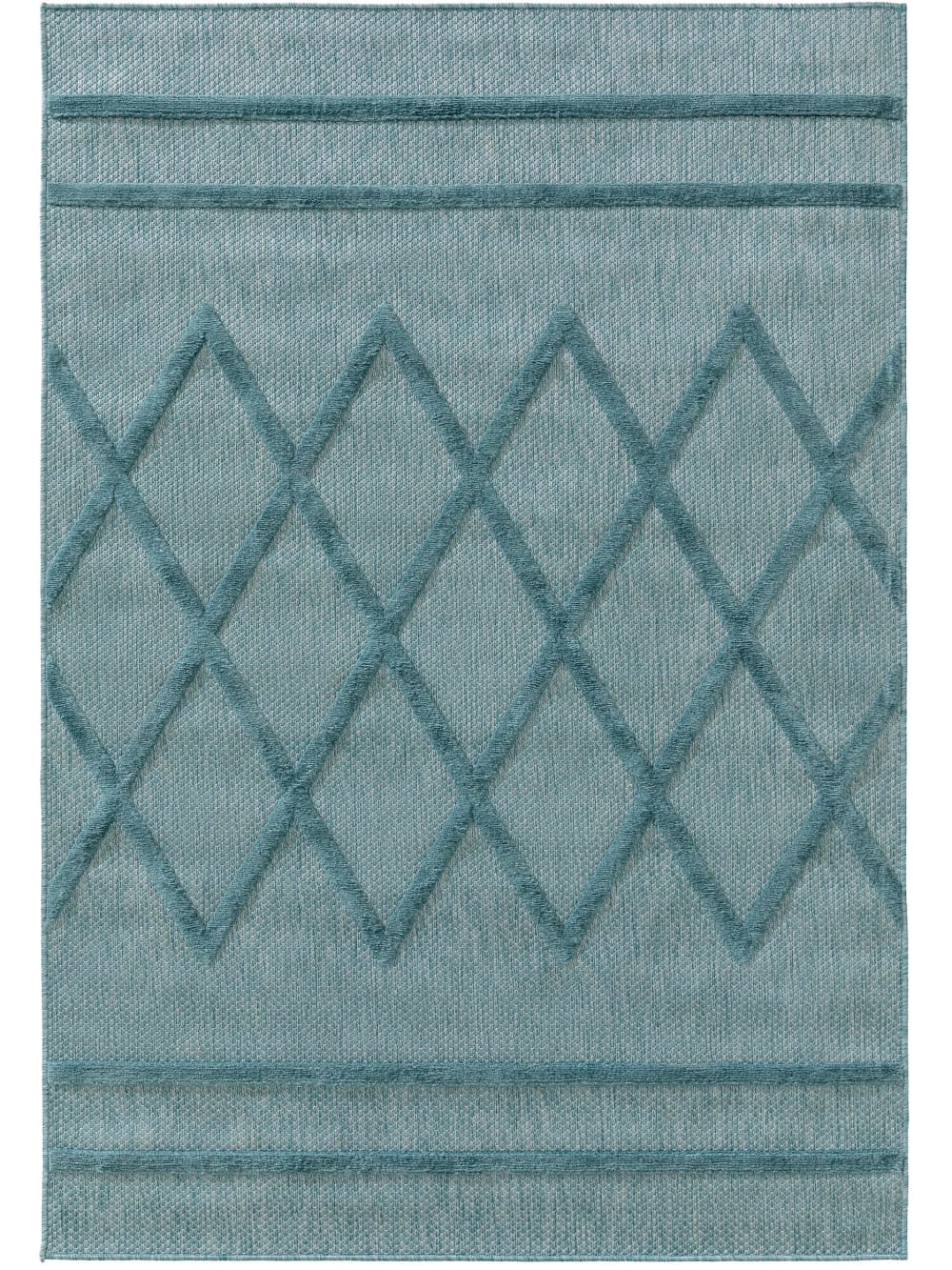 Alfombra de exterior & interior turquesa 160x230