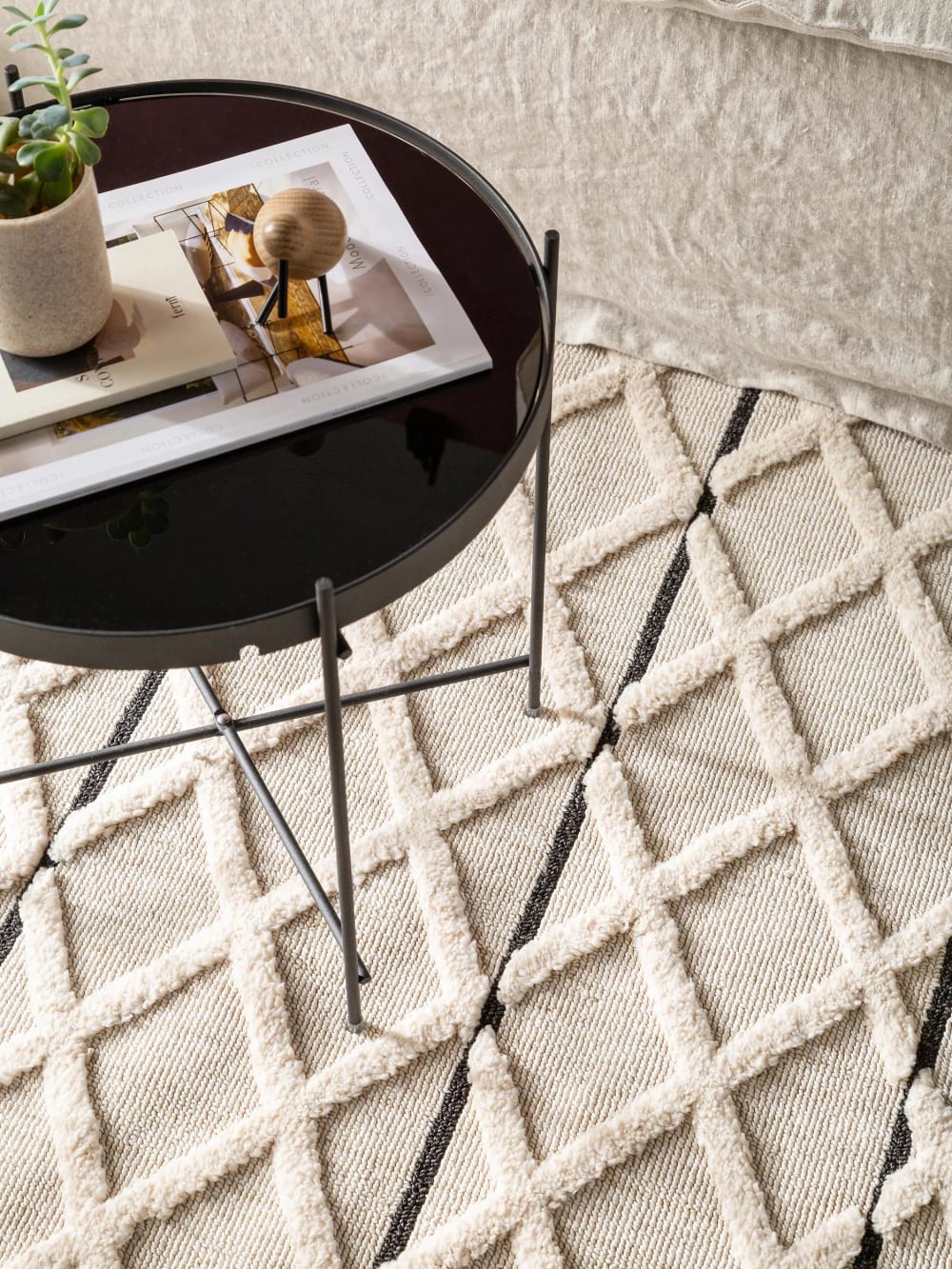 Tapis crème 120x180 — vue 4
