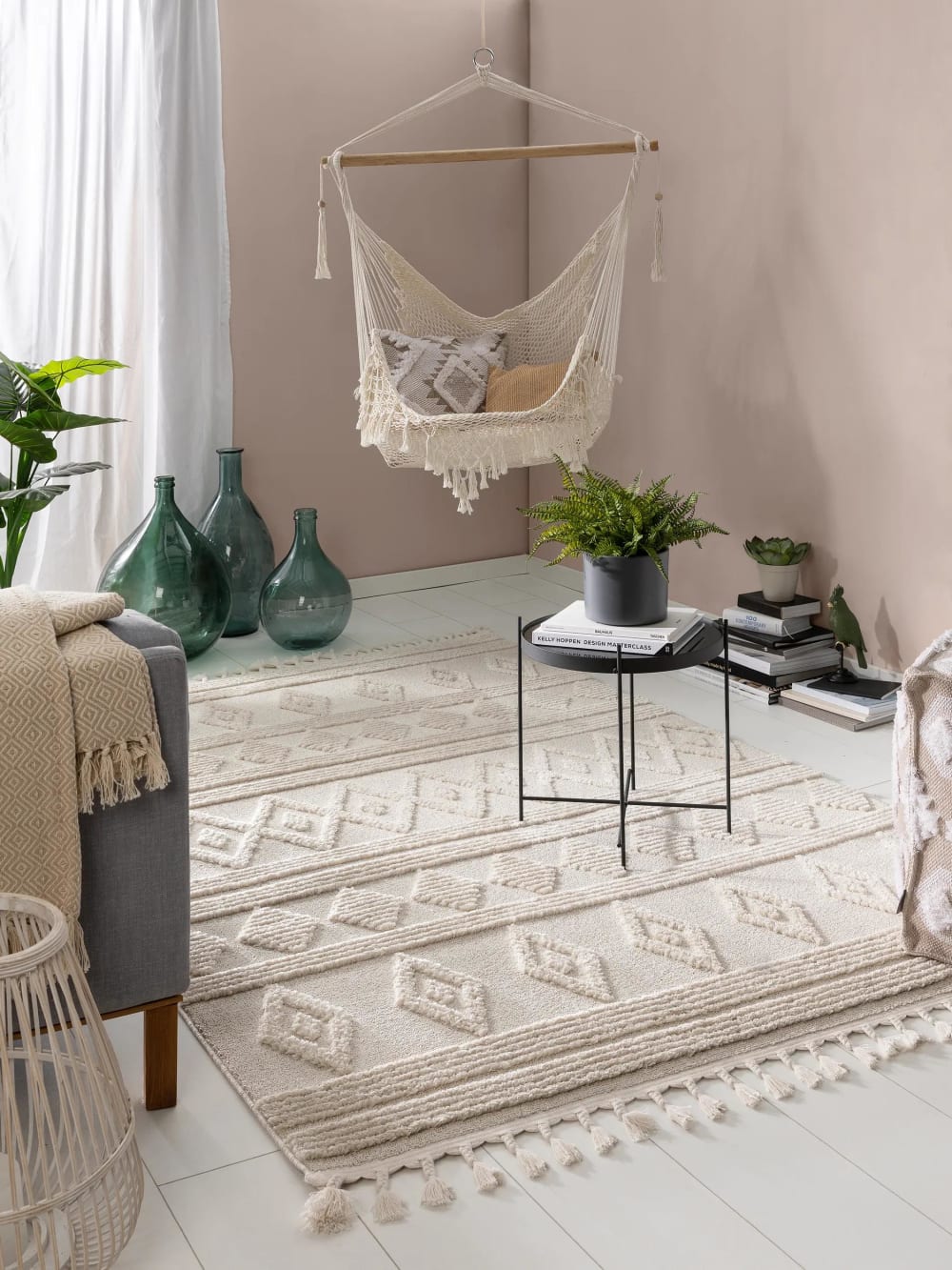 Tapis crème/beige 120x180 — vue 3