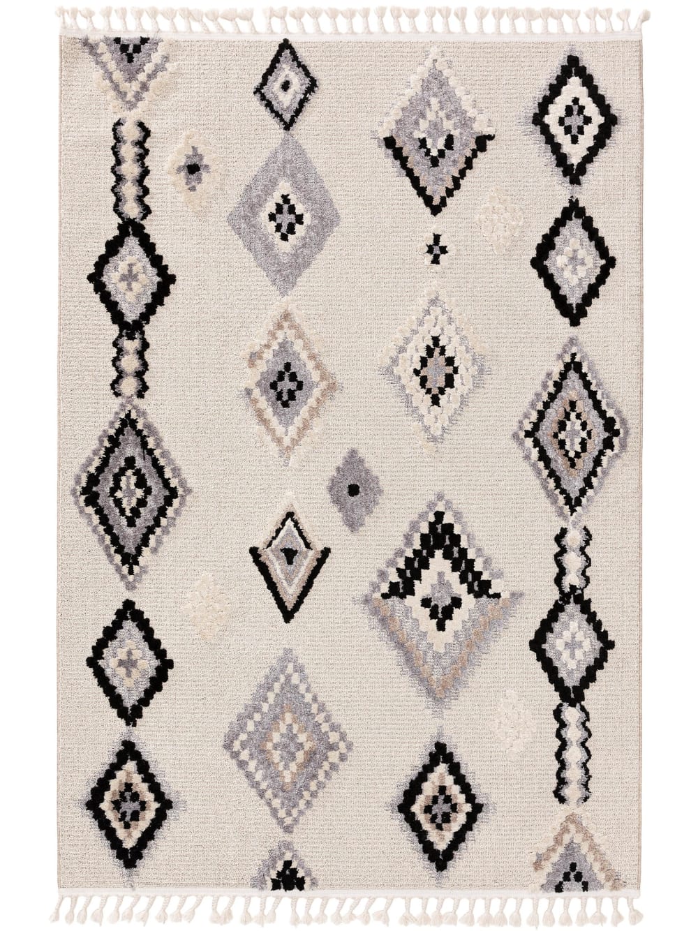Alfombra gris/blanco 160x230