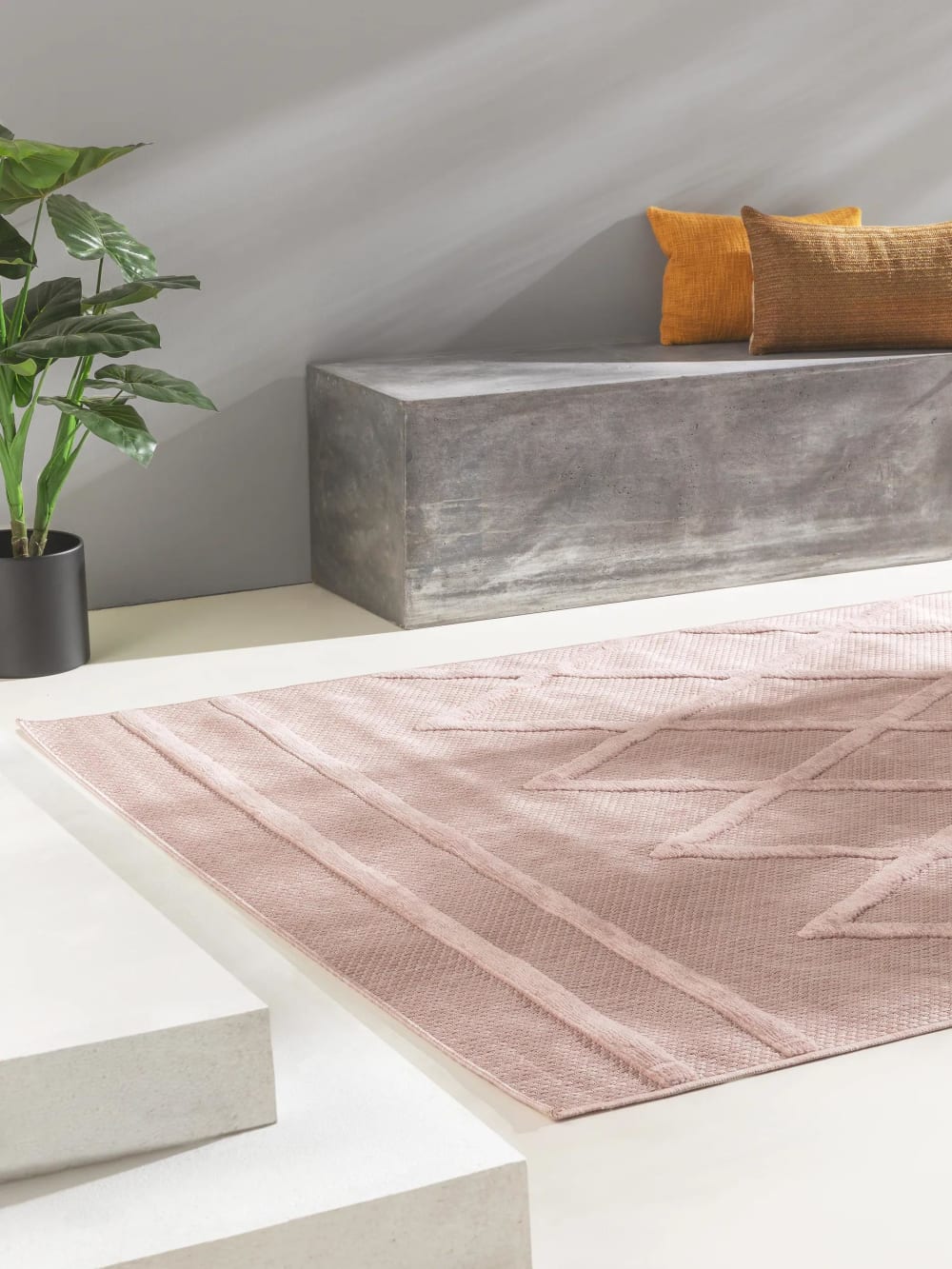Alfombra de exterior & interior rosa 120x170 - Maisons du Monde