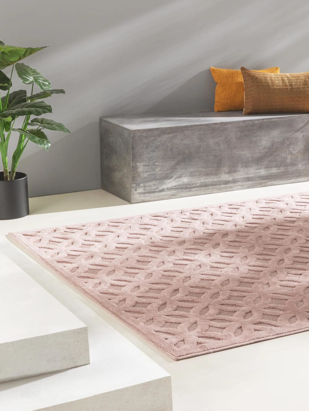 Alfombra de exterior & interior rosa 200x290 - Maisons du Monde