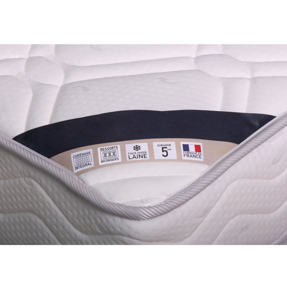 Matelas ressorts biconiques - confort ferme 90x190cm