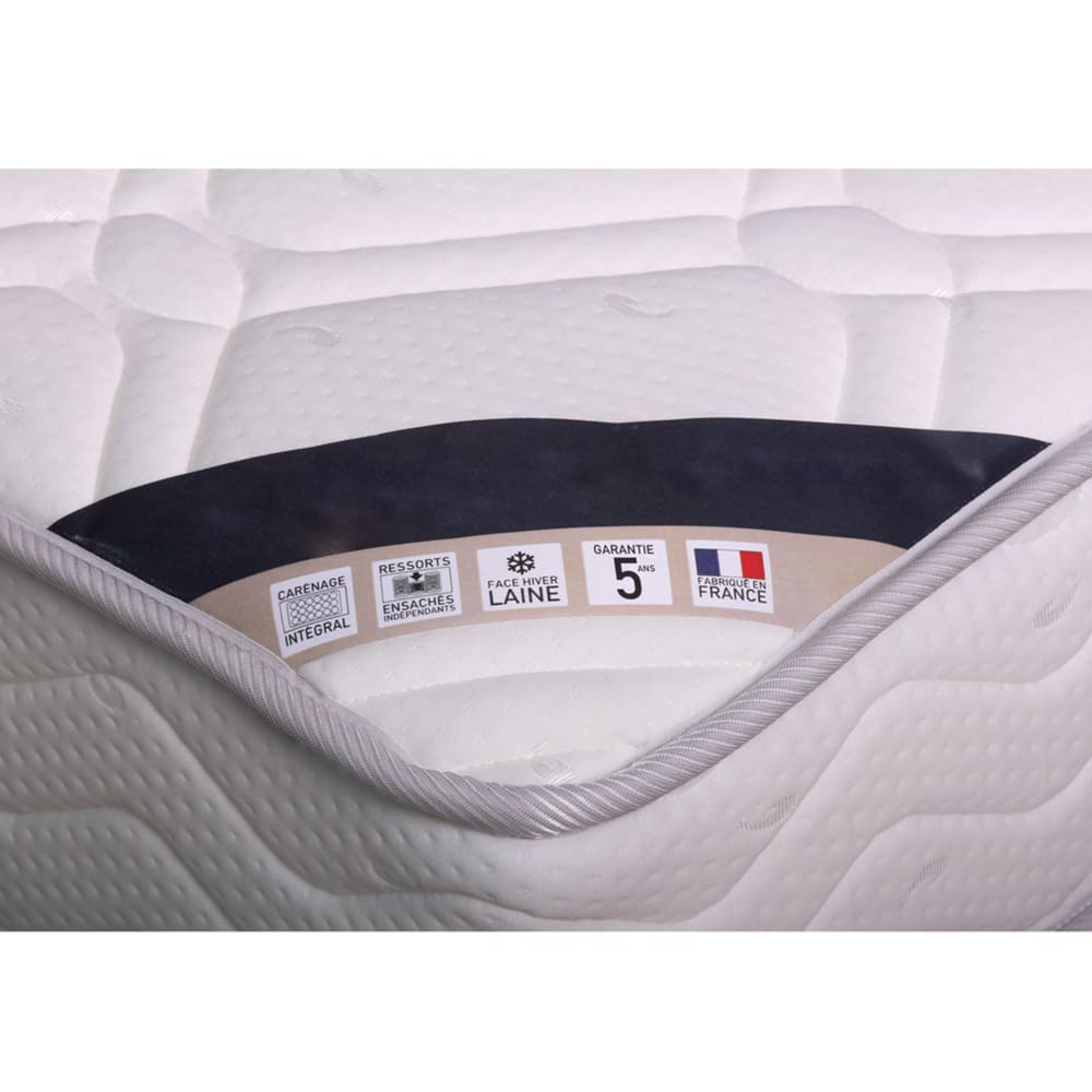 Matelas ressorts ensachés - grand confort ferme 130x190cm
