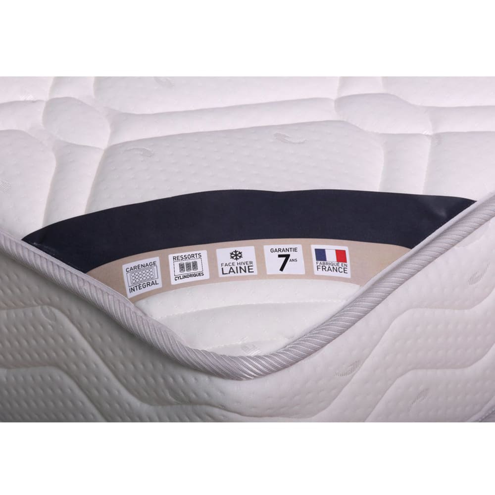 Matelas ressorts cylindriques - grand confort luxe ferme 90x190cm