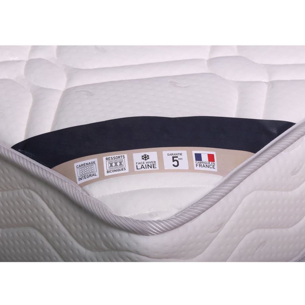Matelas ressorts biconiques - confort ferme 180x200cm