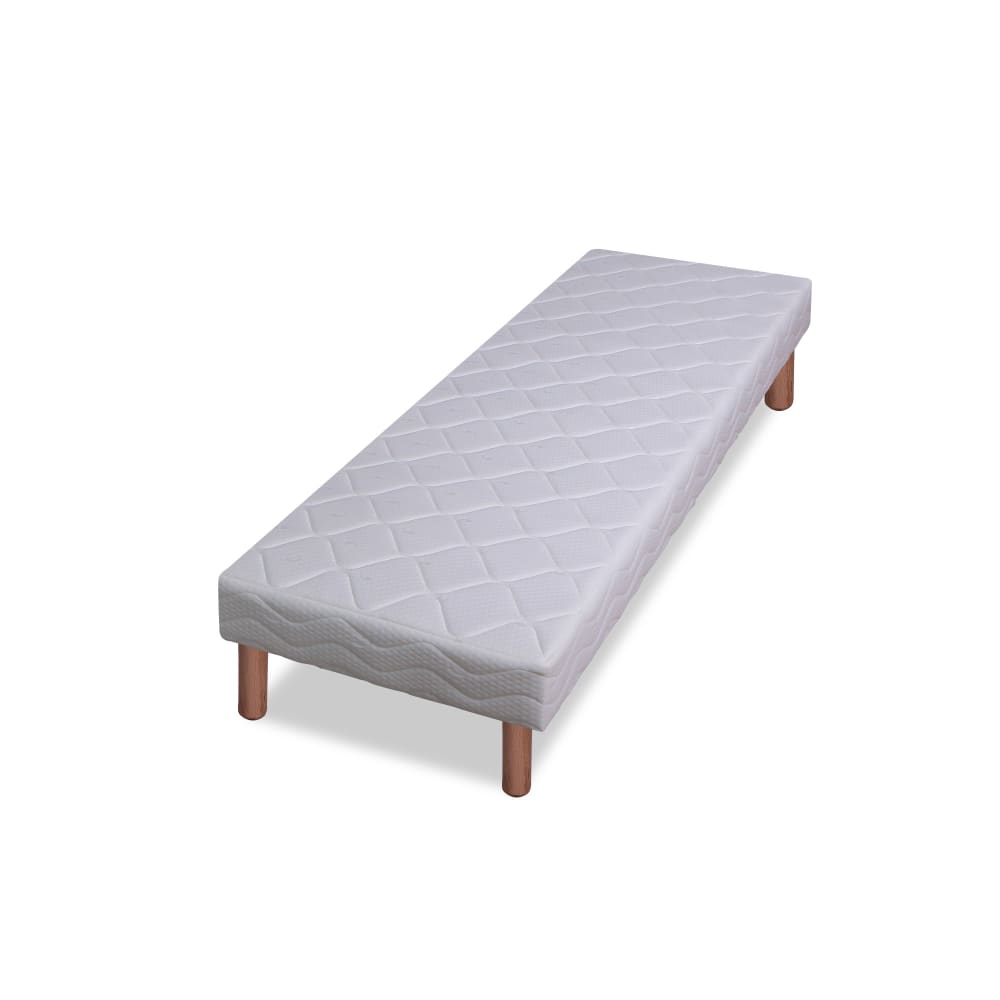 Sommier tapissier 14 lattes garni polyéther 70x190cm