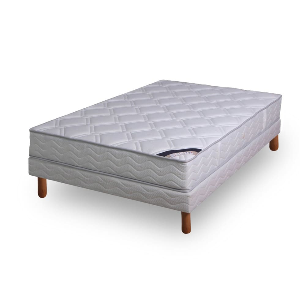 Ensemble matelas ressorts cylindriques - luxe ferme 160x200cm +