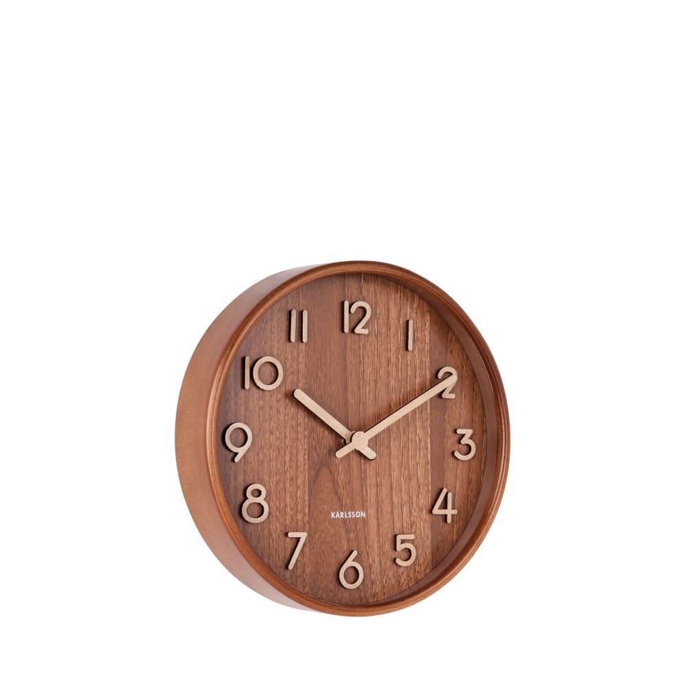 Horloge murale tilleul brun Ø22cm - Maisons du Monde