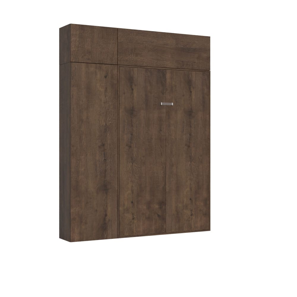 Itamoby Itamoby cama kentaro 120 nogal columna style contemporain Marron Panneau De Particules