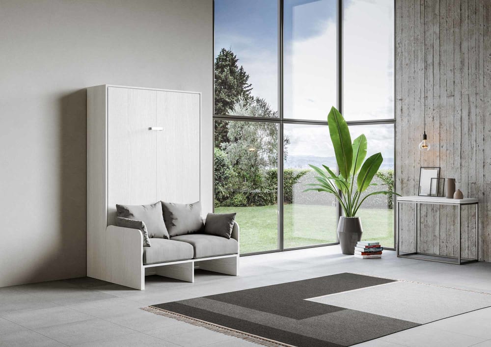 Itamoby sofá cama kentaro 120 blanco fresno vertical alessia 20 - Maisons du Monde