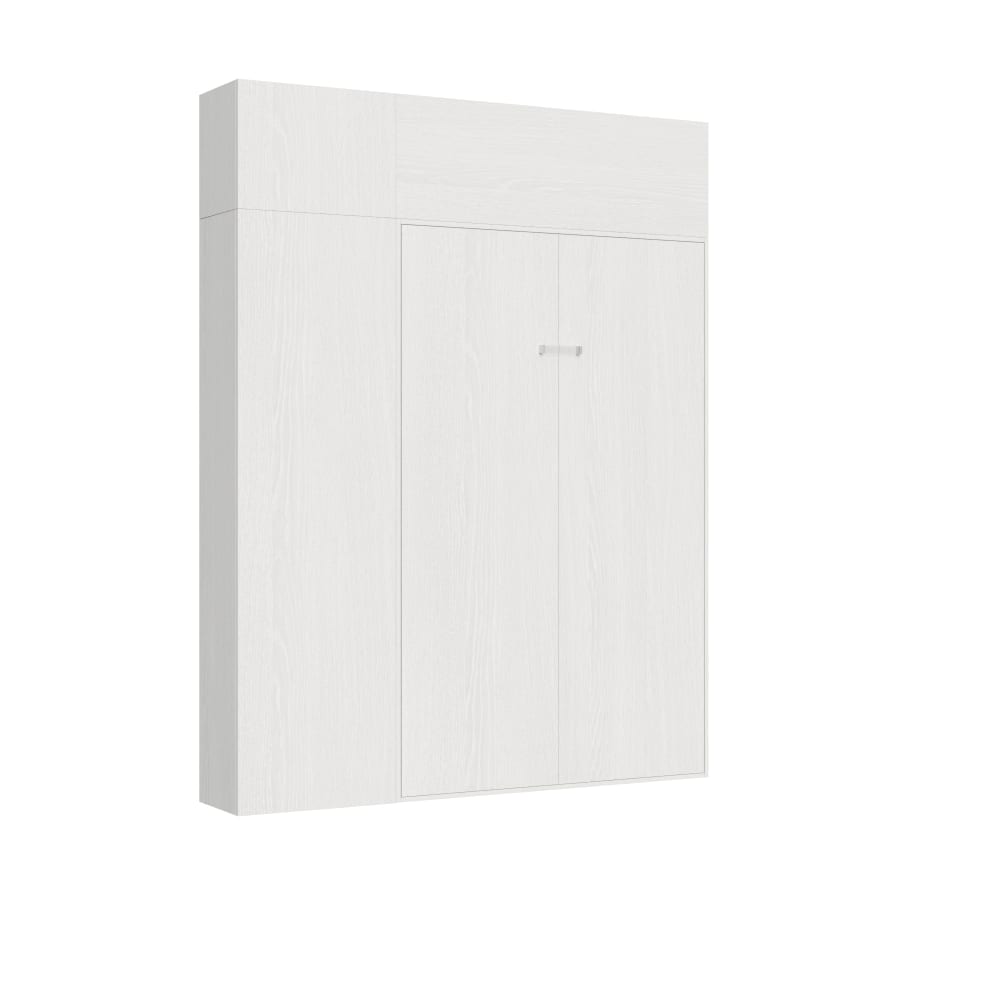 Itamoby Itamoby cama kentaro 140 fresno blanco columna style contemporain - Panneau De Particules
