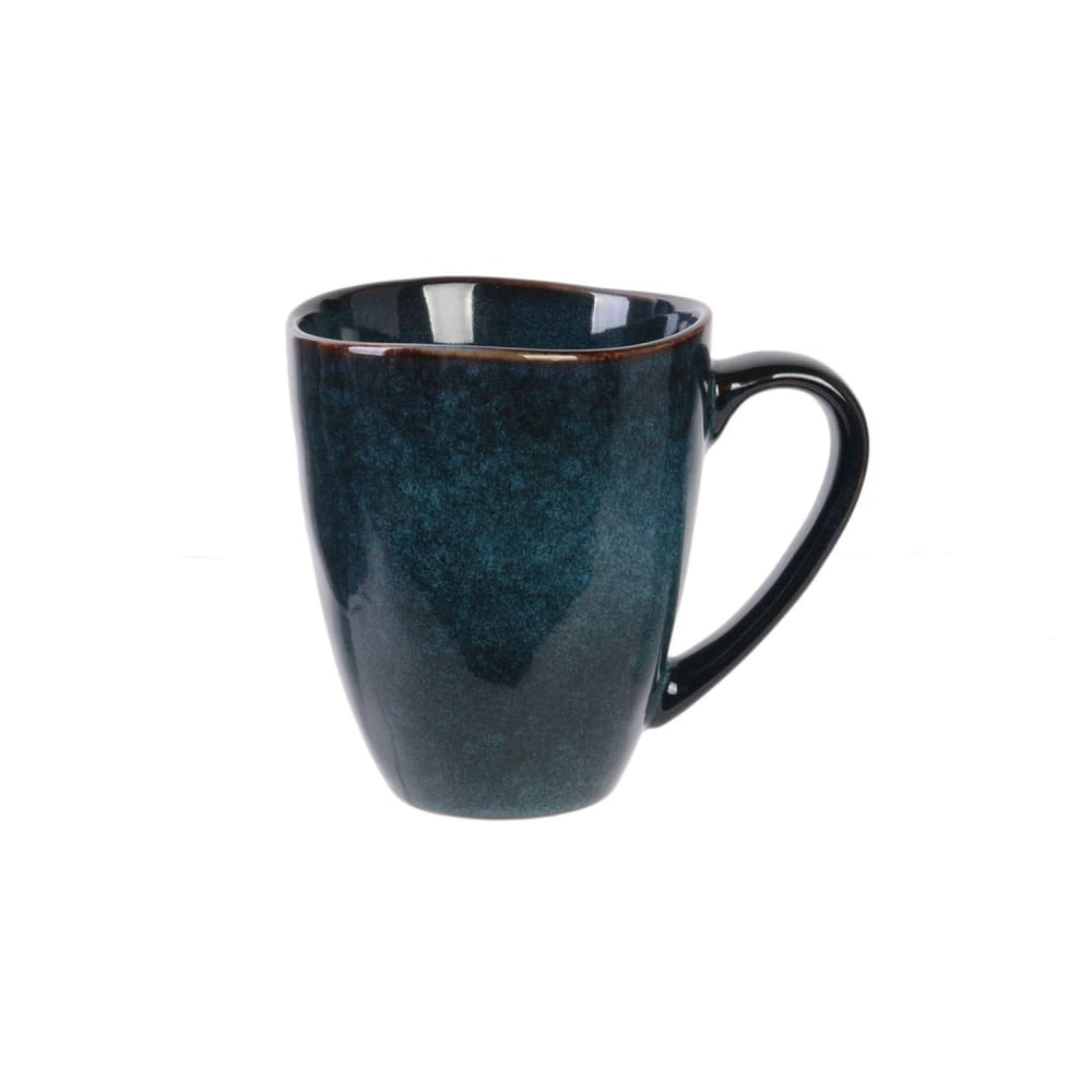Mug en céramique bleu au design minéral 300 ml