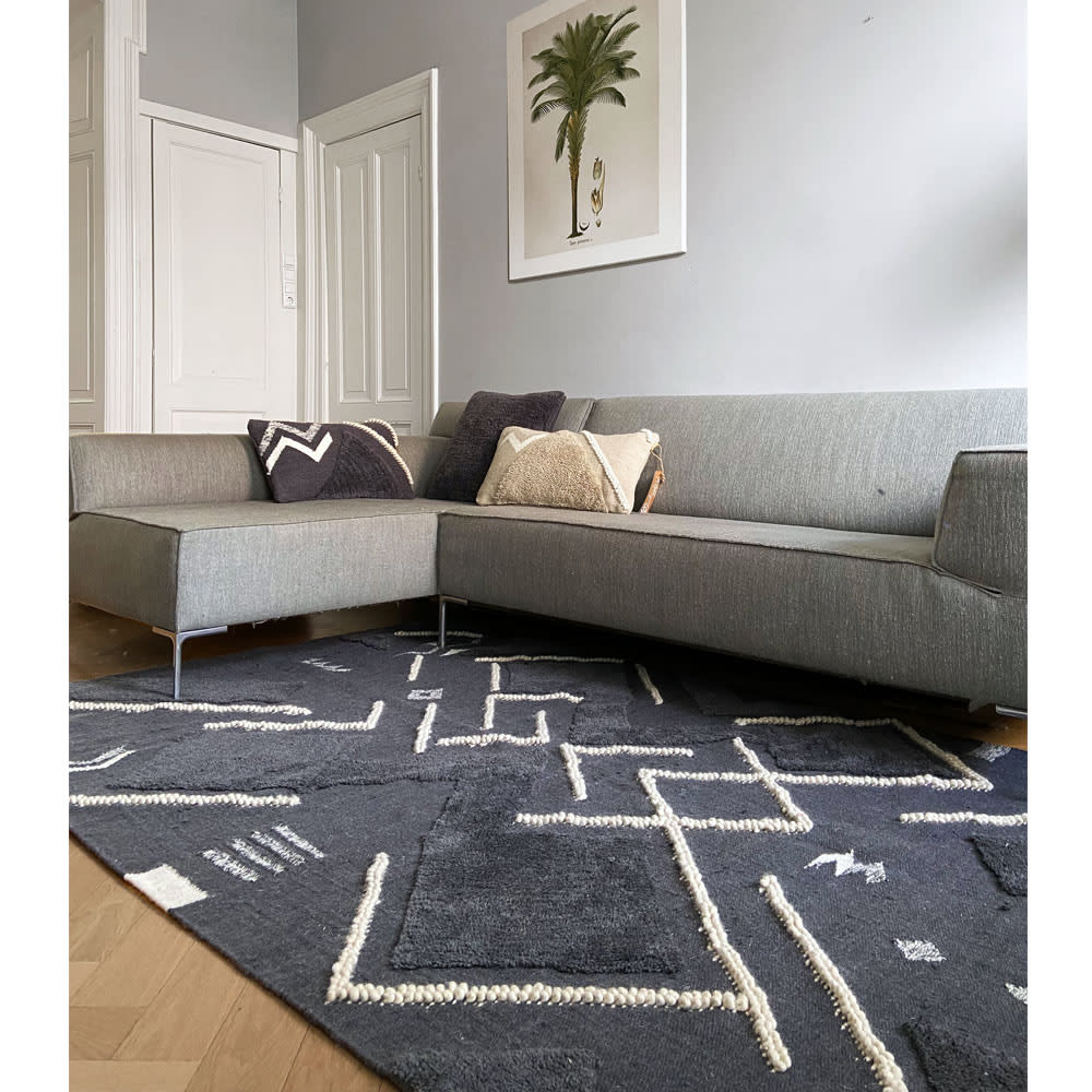 Tapis en laine Miracle gris confortable 160x260 — vue 3