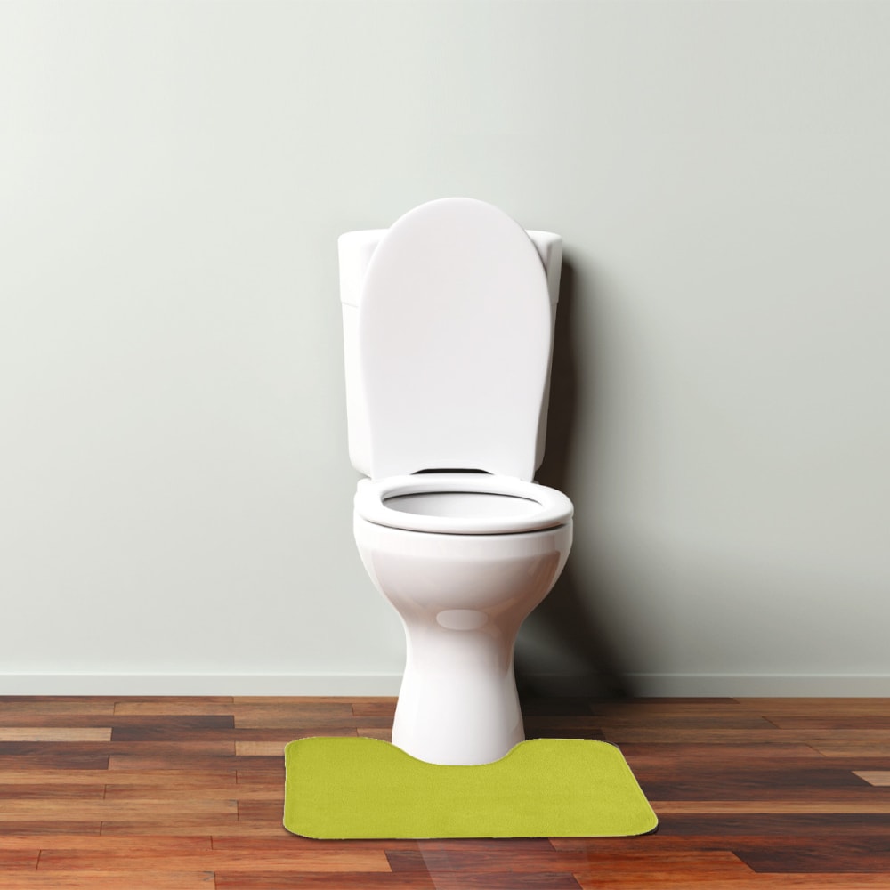 Tapis de toilette 50x40 en polyester uni anis 50x40cm — vue 3