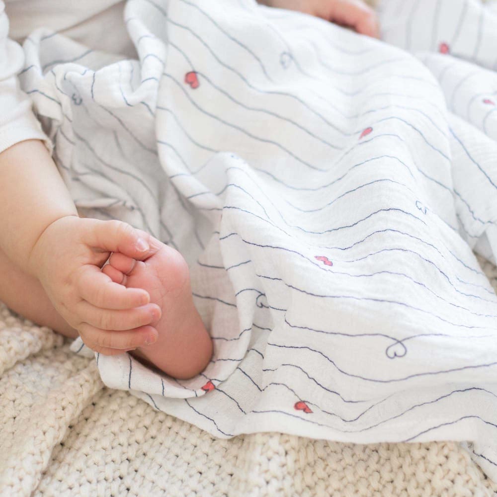 Lot de 3 langes bébé Bleu - Maisons du Monde