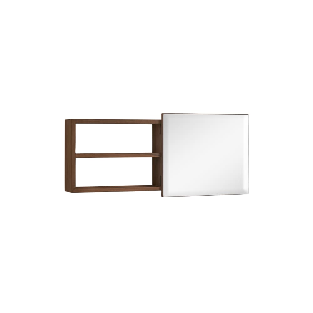 Tikamoon Toilettenregal aus Nussbaum massiv style modern Braun Holz