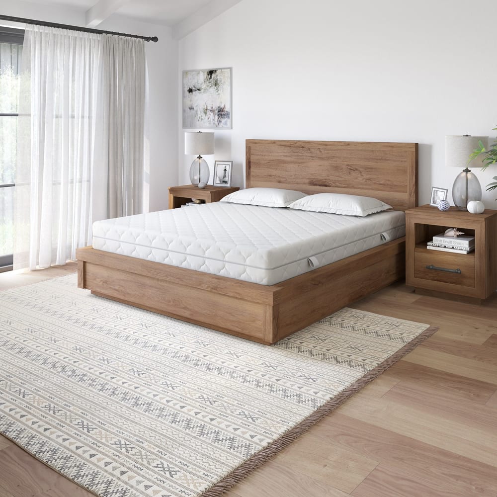 Matelas 90x200 - Matelas à ressorts - 21 cm - 7 zones - Mi-ferme