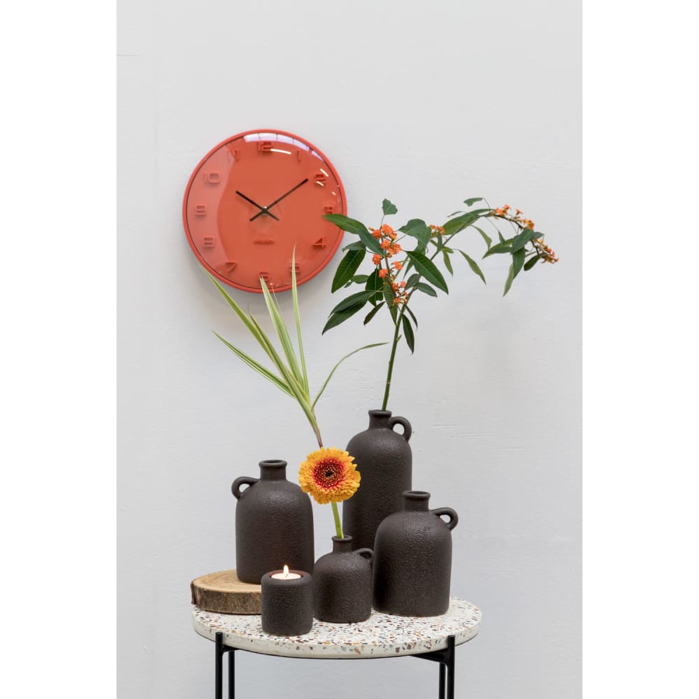 Bougeoir en céramique design brut diam.7 cm noir - Maisons du Monde