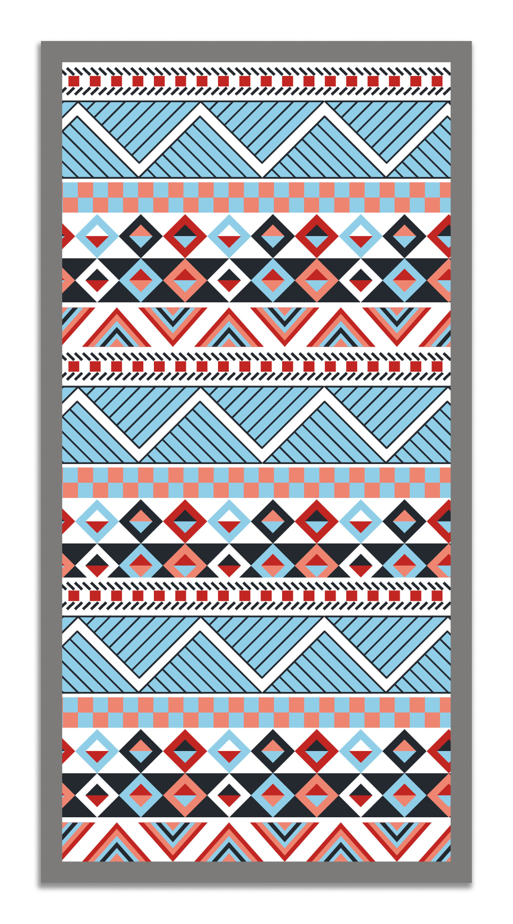 Tapis vinyle aztèque