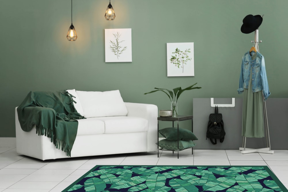 Alfombra vinílica hojas platanero 80 x 250 cm - Maisons du Monde